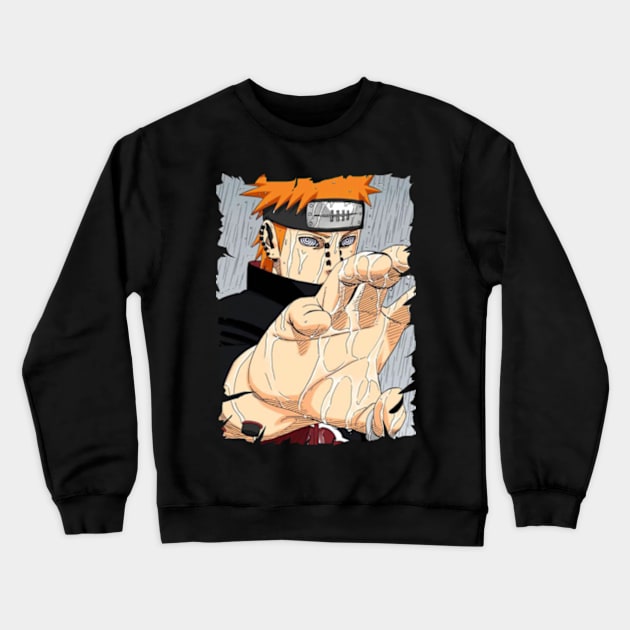 PAIN NAGATO MERCH VTG Crewneck Sweatshirt by funnymushroomz